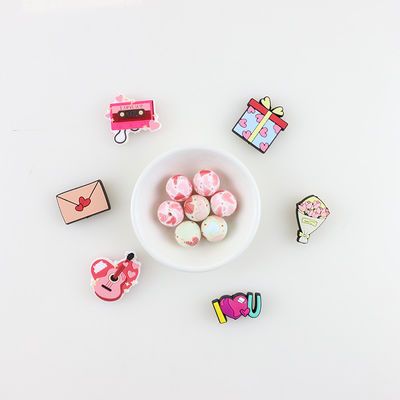 Perle rose de dentition de silicone de bijoux non toxique pour le cadeau du bébé DIY