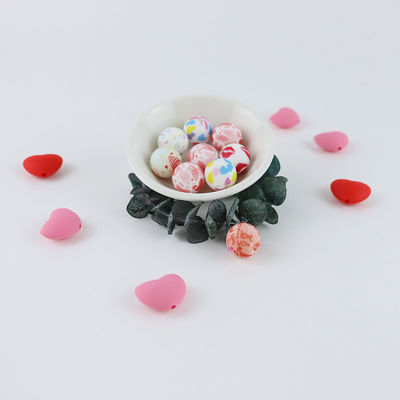 Perle rose de dentition de silicone de bijoux non toxique pour le cadeau du bébé DIY
