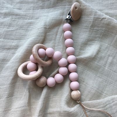 Bracelet adapté aux besoins du client de perle de dentition de silicone pour le jeu infantile d'enfants de bébé