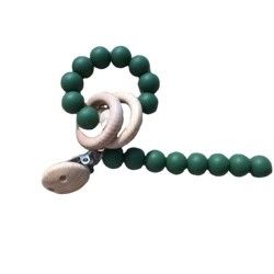 Bracelet adapté aux besoins du client de perle de dentition de silicone pour le jeu infantile d'enfants de bébé