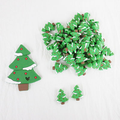 Mini Food Grade Christmas Silicone perle pour le collier de chaîne de tétine de DIY