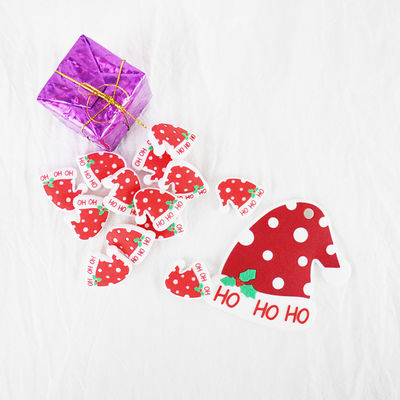 Perle BPA masticable de dentition de silicone de chapeau de Noël libre pour le bébé infantile