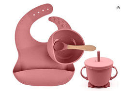 Personnaliser l'alimentation du bébé en silicone Plate à table avec plaque de section en silicone