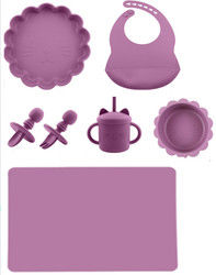 Personnaliser l'alimentation du bébé en silicone Plate à table avec plaque de section en silicone