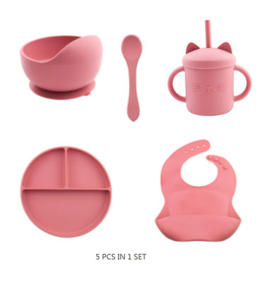 Non toxique silicone nourrissage de bébé ensemble de silicone support de mannequin de silicone biberon et plaque ensemble avec logo personnalisé
