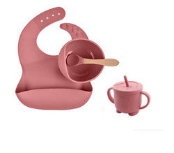 Non toxique silicone nourrissage de bébé ensemble de silicone support de mannequin de silicone biberon et plaque ensemble avec logo personnalisé