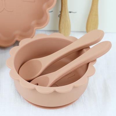 5 PCs glissent non le silicone de alimentation de bébé ont placé BPA imperméable libre pour des enfants