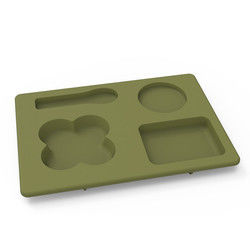 La vaisselle fonctionnelle multi de silicone a placé incassable pour des enfants en bas âge d'enfants