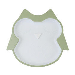 Plat de alimentation de silicone infantile libre de BPA imperméable avec le fond d'aspiration