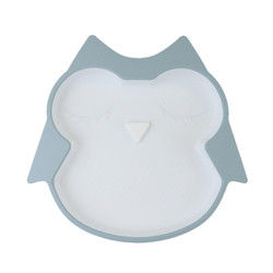 Plat de alimentation de silicone infantile libre de BPA imperméable avec le fond d'aspiration