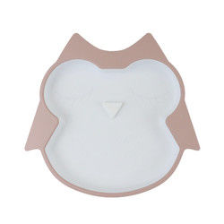 Plat de alimentation de silicone infantile libre de BPA imperméable avec le fond d'aspiration