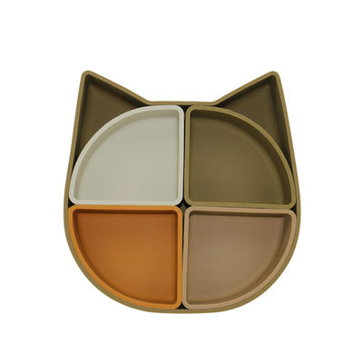 Plat de Section en silicone de style visage de chat avec la certification de la CE BSCI