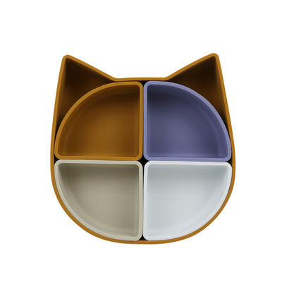 Plat de Section en silicone de style visage de chat avec la certification de la CE BSCI
