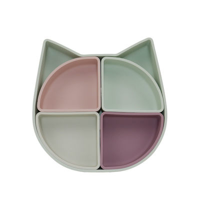 Plat de Section en silicone de style visage de chat avec la certification de la CE BSCI