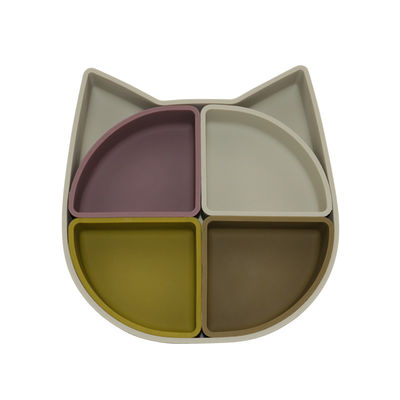 Plat de Section en silicone de style visage de chat avec la certification de la CE BSCI