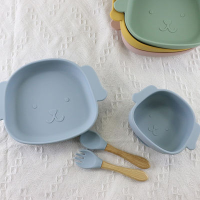 La cuvette de silicone de modèle de chien a placé doucement confortable pour l'enfant de bébé