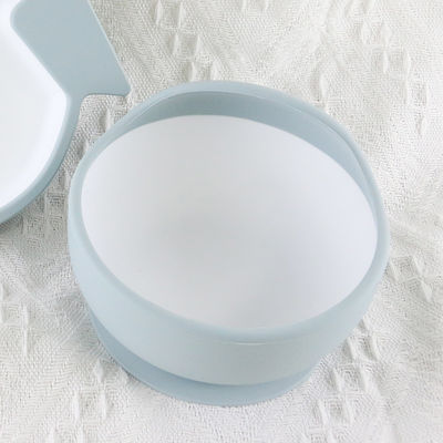 Ensemble libre fait sur commande de bol d'aliment pour bébé de BPA, cuvette de silicone de bébé d'aspiration de catégorie comestible