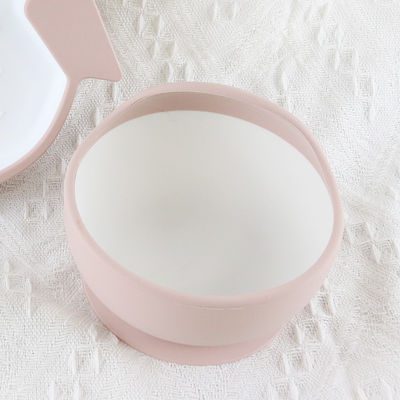 Ensemble libre fait sur commande de bol d'aliment pour bébé de BPA, cuvette de silicone de bébé d'aspiration de catégorie comestible