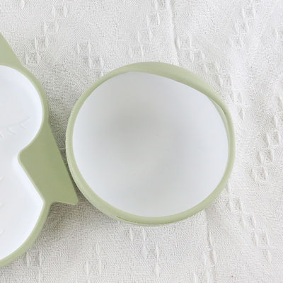 Ensemble libre fait sur commande de bol d'aliment pour bébé de BPA, cuvette de silicone de bébé d'aspiration de catégorie comestible