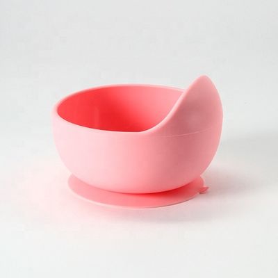 La cuvette durable de silicone de couleurs multi a placé doucement flexible pour l'alimentation de bébé