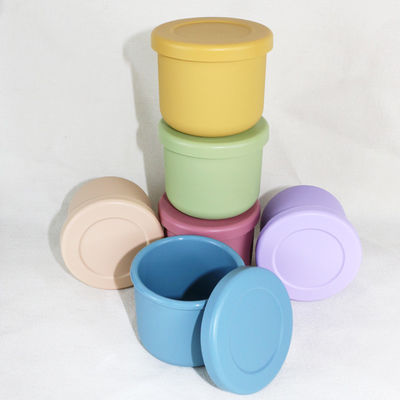 Ensemble libre de cuvette de silicone de BPA, silicone Bento Boxes With Customized Logo