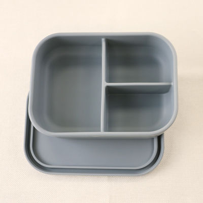 gamelle pliante de silicone de 800ml 1200ml pour le bento extérieur de bureau