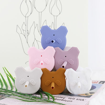Catégorie comestible de silicone de preuve de fuite de tasse molle d'enfants avec l'OEM de paille de couvercle