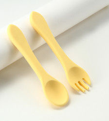La cuillère de alimentation de bébé de silicone de catégorie comestible viable avec adaptent le logo aux besoins du client