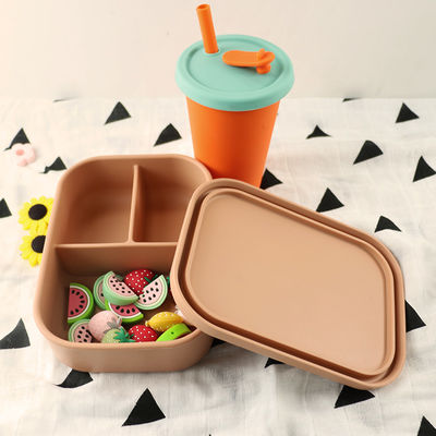 Tasse portative d'enfants de silicone de preuve chaude pour le jus 300ml 350ml de lait de thé