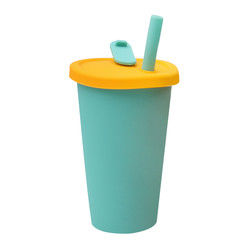 Tasse portative d'enfants de silicone de preuve chaude pour le jus 300ml 350ml de lait de thé