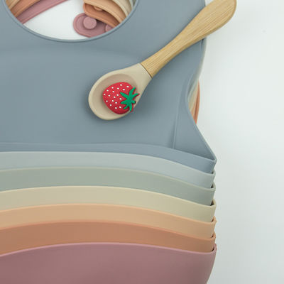 Biens personnalisés de bavoir de bébé de silicone pour l'alimentation d'enfant en bas âge de bébé
