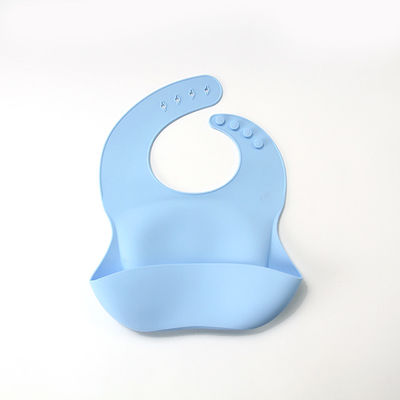 Bavoir personnalisé mou confortable de silicone imperméable pour le bébé buvant manger