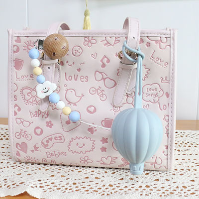 Poche chaude de tétine de forme de ballon à air de silicone de BPA de tétine de support sûr libre de caisse