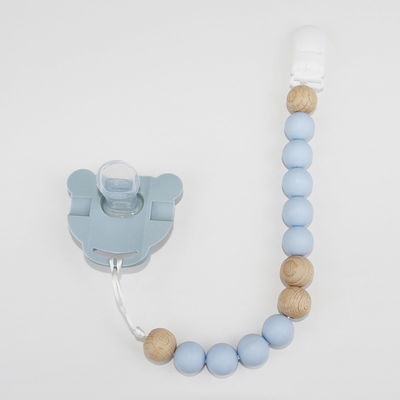 Chaîne de tétine de bébé de silicone de catégorie comestible avec la forme animale mignonne de panda