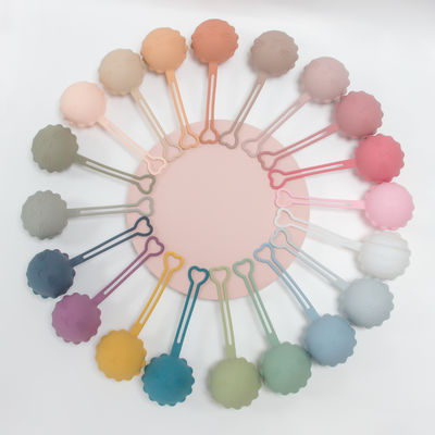 Caisse BPA de tétine de silicone de catégorie comestible libre pour le cadeau nouveau-né de support de poche de stockage de tétine de bébés