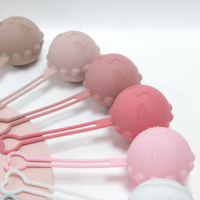 Caisse de tétine de silicone de catégorie comestible, poche factice Cat Kitten Shape de support de silicone