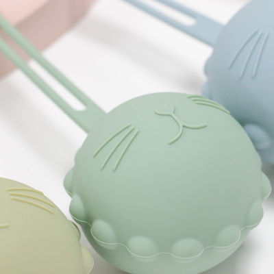 Caisse de tétine de silicone de catégorie comestible, poche factice Cat Kitten Shape de support de silicone
