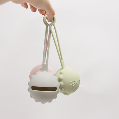 Caisse de tétine de silicone de catégorie comestible, poche factice Cat Kitten Shape de support de silicone