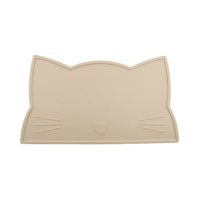Cat Face Kids Silicone Placemat, tapis de alimentation de Mat Heat Resistant Waterproof de table de salle à manger de silicone