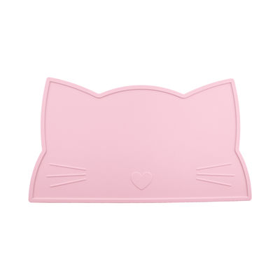 Cat Face Kids Silicone Placemat, tapis de alimentation de Mat Heat Resistant Waterproof de table de salle à manger de silicone