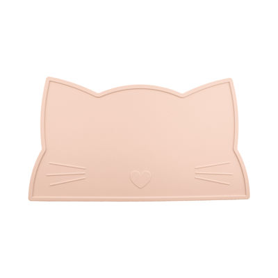 Cat Face Kids Silicone Placemat, tapis de alimentation de Mat Heat Resistant Waterproof de table de salle à manger de silicone