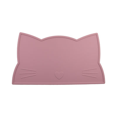 Cat Face Kids Silicone Placemat, tapis de alimentation de Mat Heat Resistant Waterproof de table de salle à manger de silicone