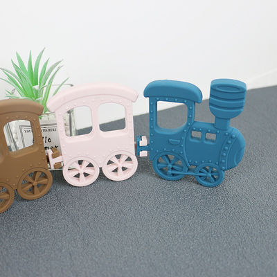 Peu bébé Teether de silicone de train pour le collier Toy Non Toxic
