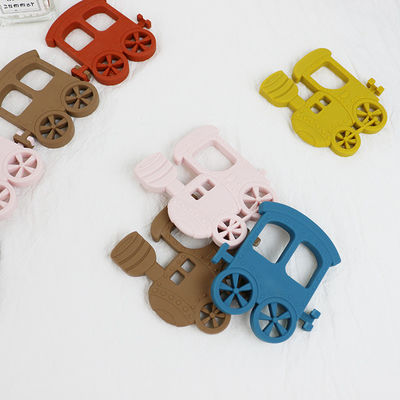 Peu bébé Teether de silicone de train pour le collier Toy Non Toxic