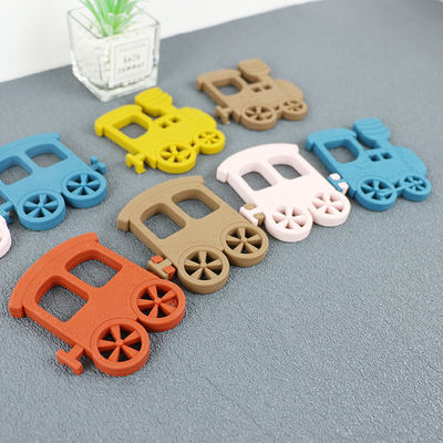 Peu bébé Teether de silicone de train pour le collier Toy Non Toxic