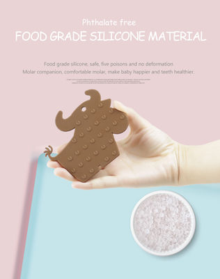 Bébé libre Teether de silicone de BPA masticable pour l'OEM soignant de cadeau