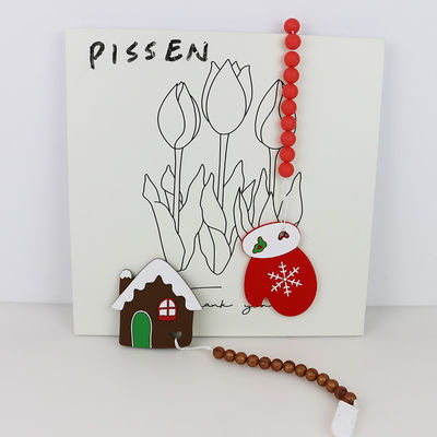 Arbre de Noël de silicone de DIY Teether, perles en caoutchouc molles sûres pour la dentition