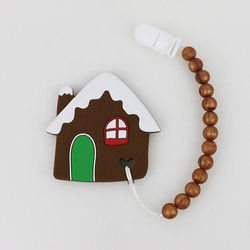 Arbre de Noël de silicone de DIY Teether, perles en caoutchouc molles sûres pour la dentition