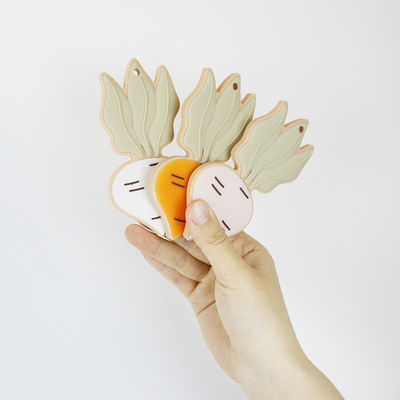 Moutons Bunny Personalised Silicone Teether BPA libre pour le bébé nouveau-né