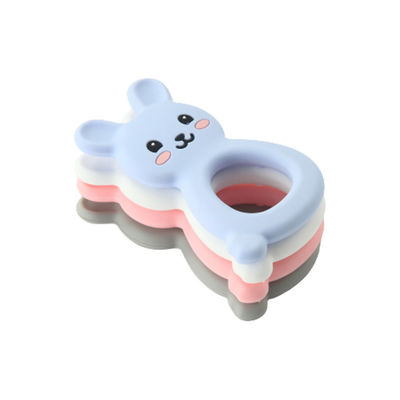 Anneau de Teether de silicone de Montessori, silicone faisant ses dents Toy For Children Newborn Infant